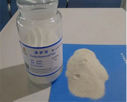 oxide removal flux for aluminum melting powder