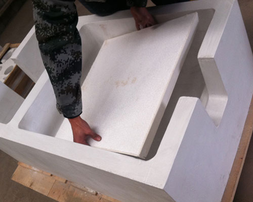 the installation of Ceramic Foam Filters