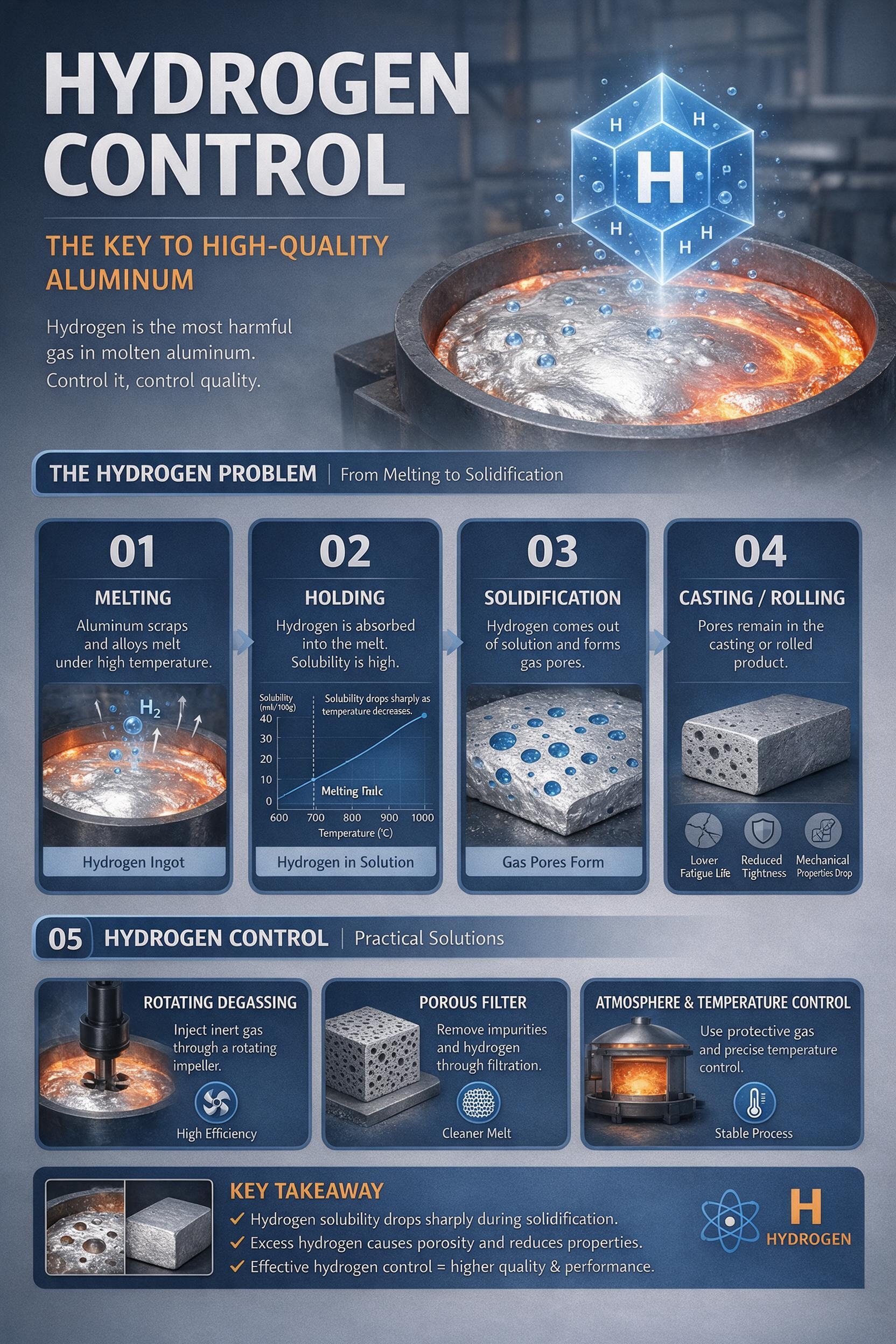 hydrogen solubility in pure aluminum