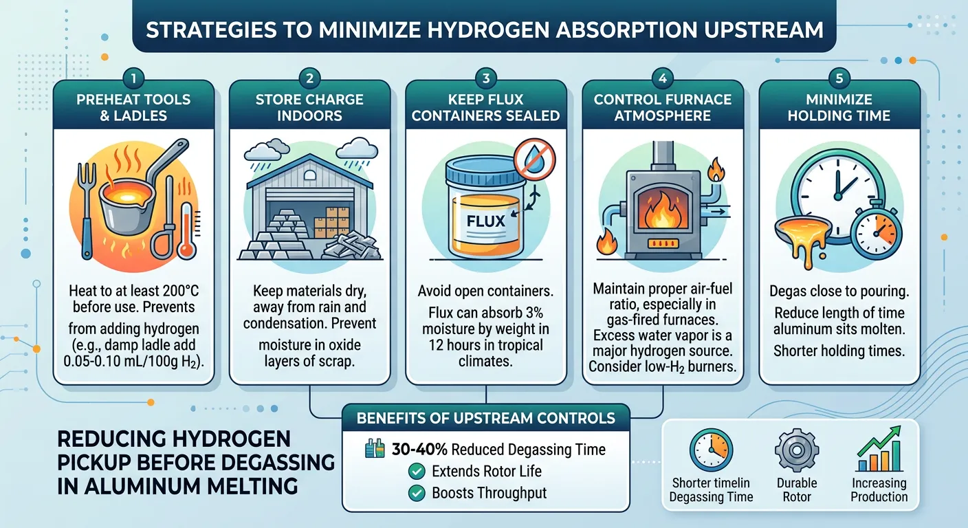How to Reduce Hydrogen Pickup Before Degassing