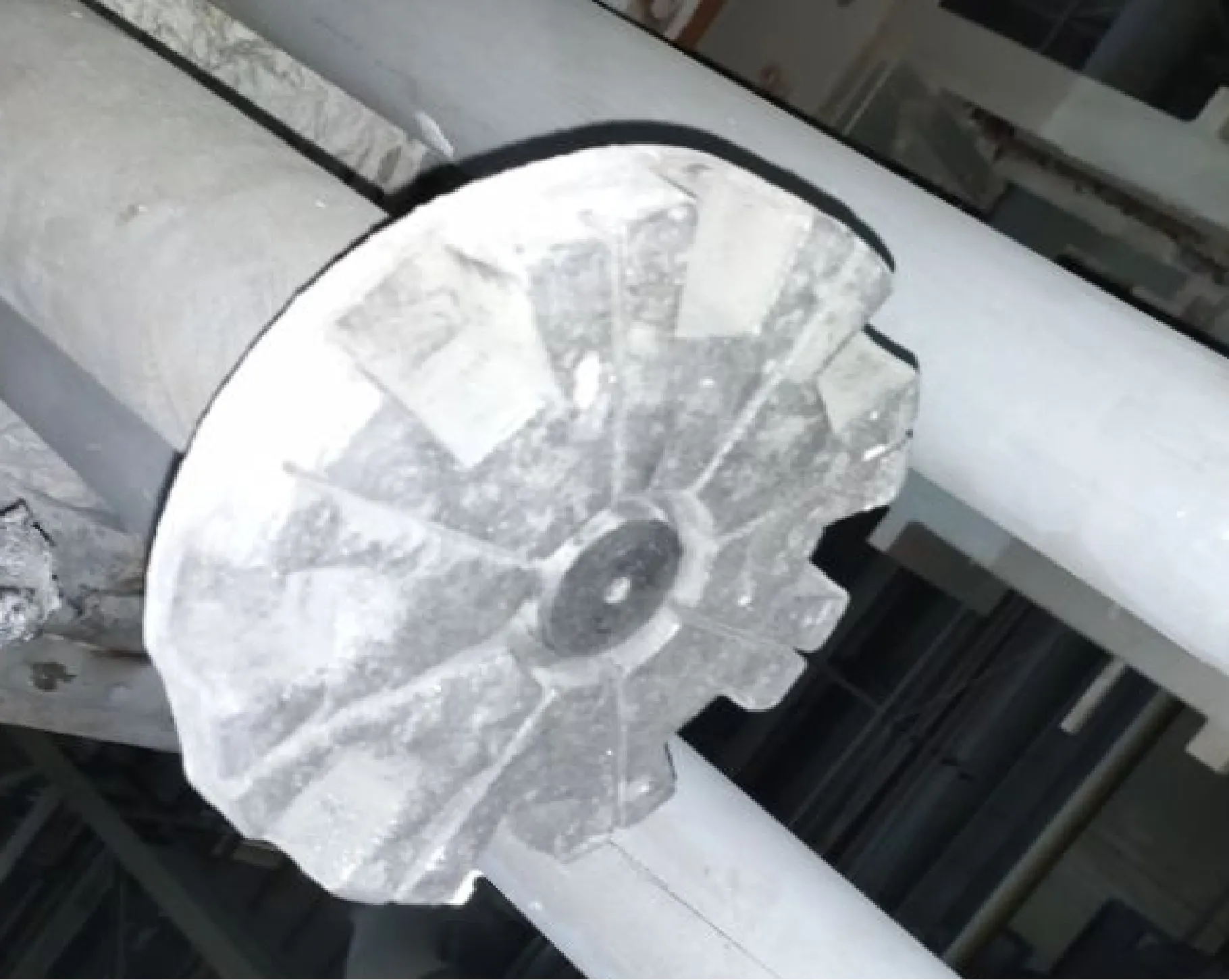 Preliminary oxidation of graphite rotor