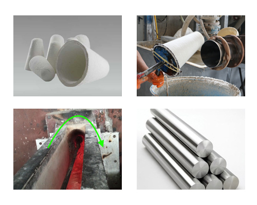 Bouchon en céramique de fonderie