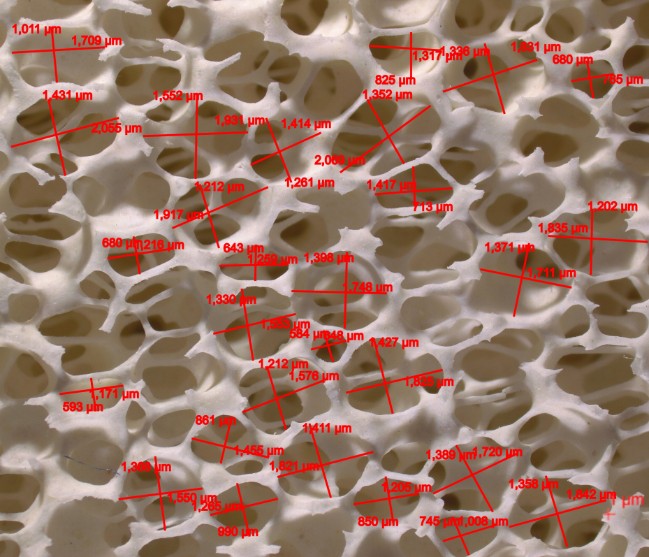 Phosphate-free ceramic foam filter