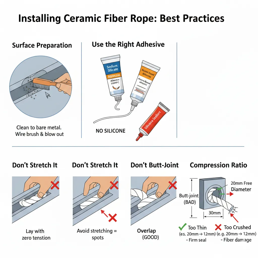 Precautions for Installing Ceramic Fiber Rope