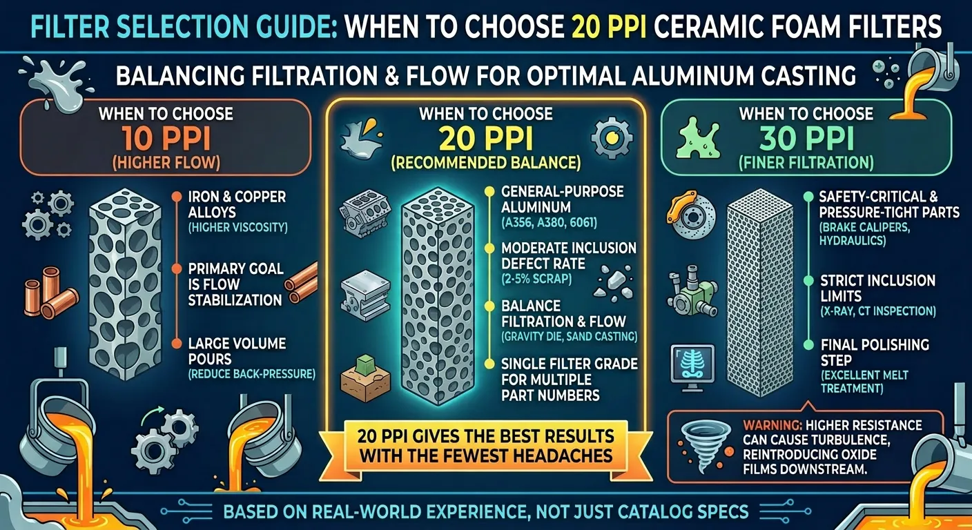 ceramic foam filter selection guide
