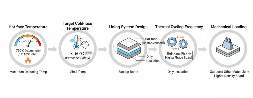 key variables of selecting ceramic fiber board