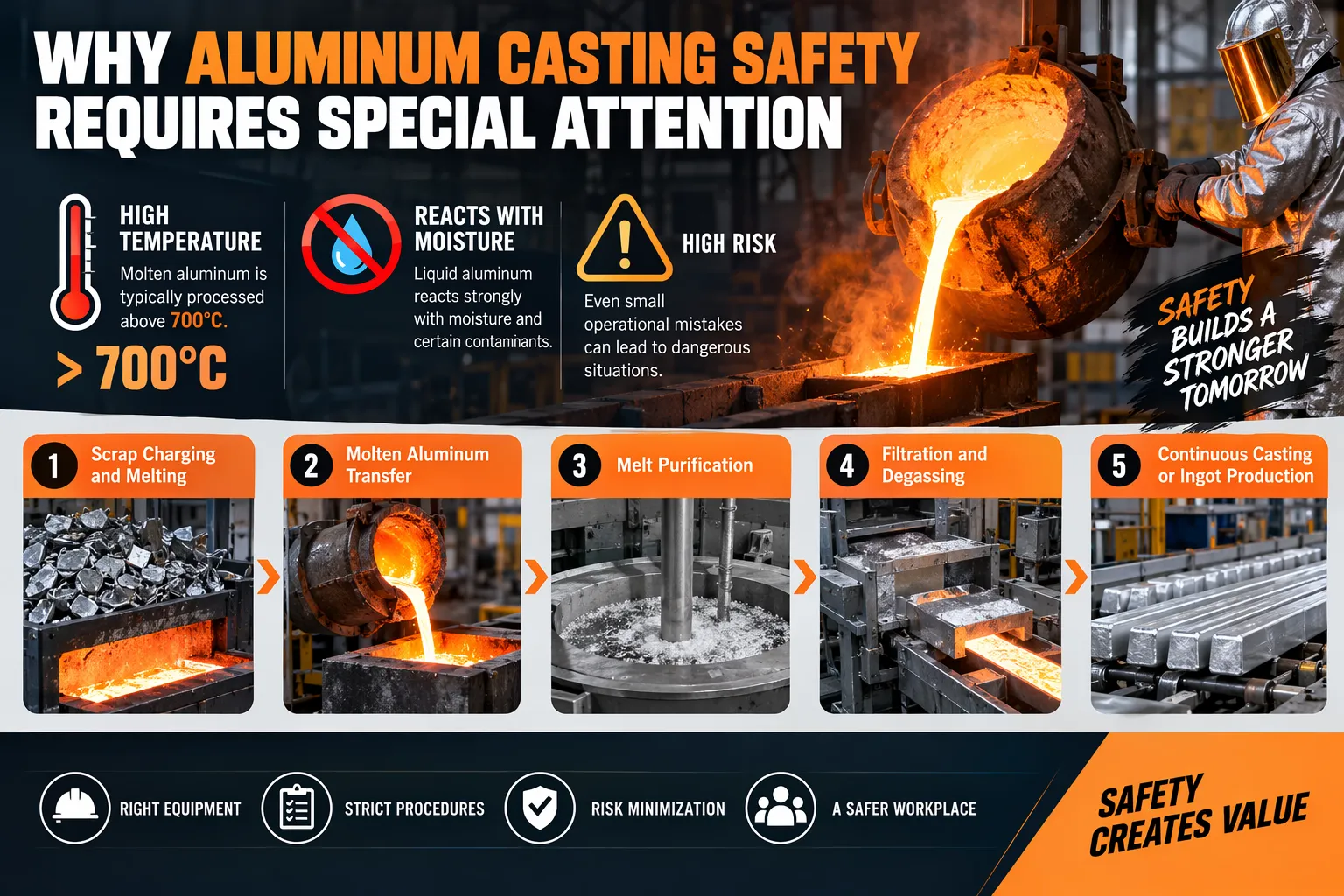 why aluminum casting safety requires special attention